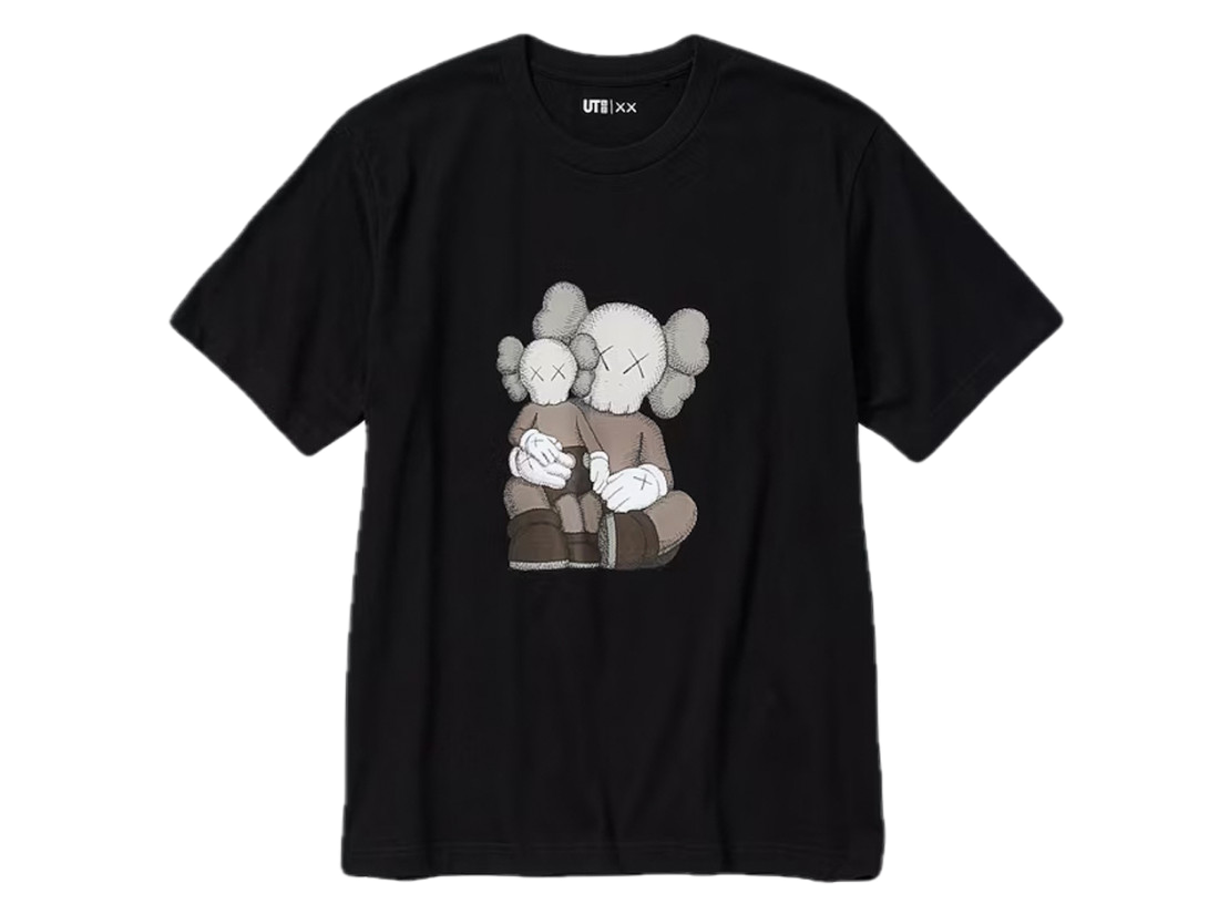 Uniqlo T-Shirt KAWS Black Graphic