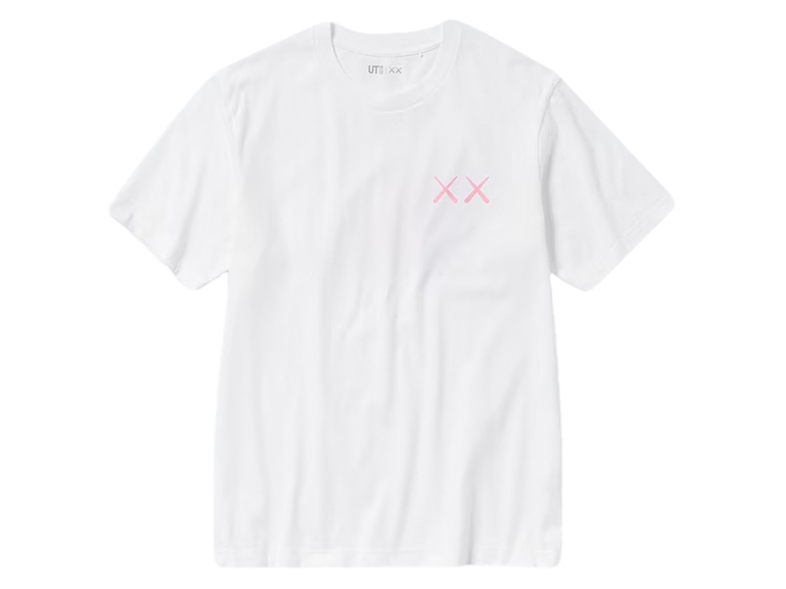 Uniqlo T-Shirt KAWS Pink Graphic