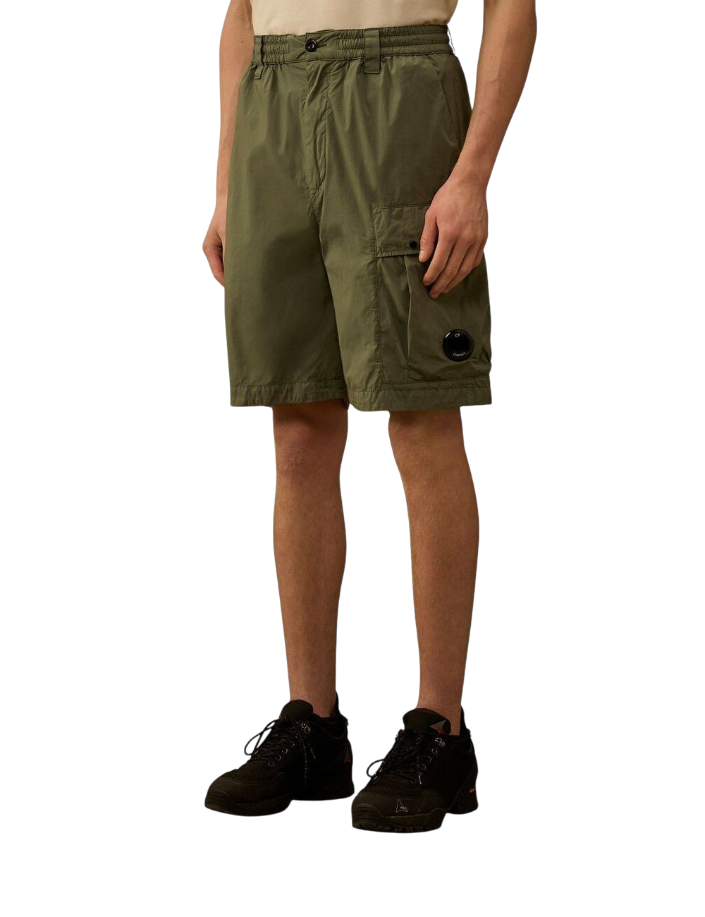 Short C.P. Company 50 Fili Stretch Loose Lens Cargo Coupe Loose Fit Homme