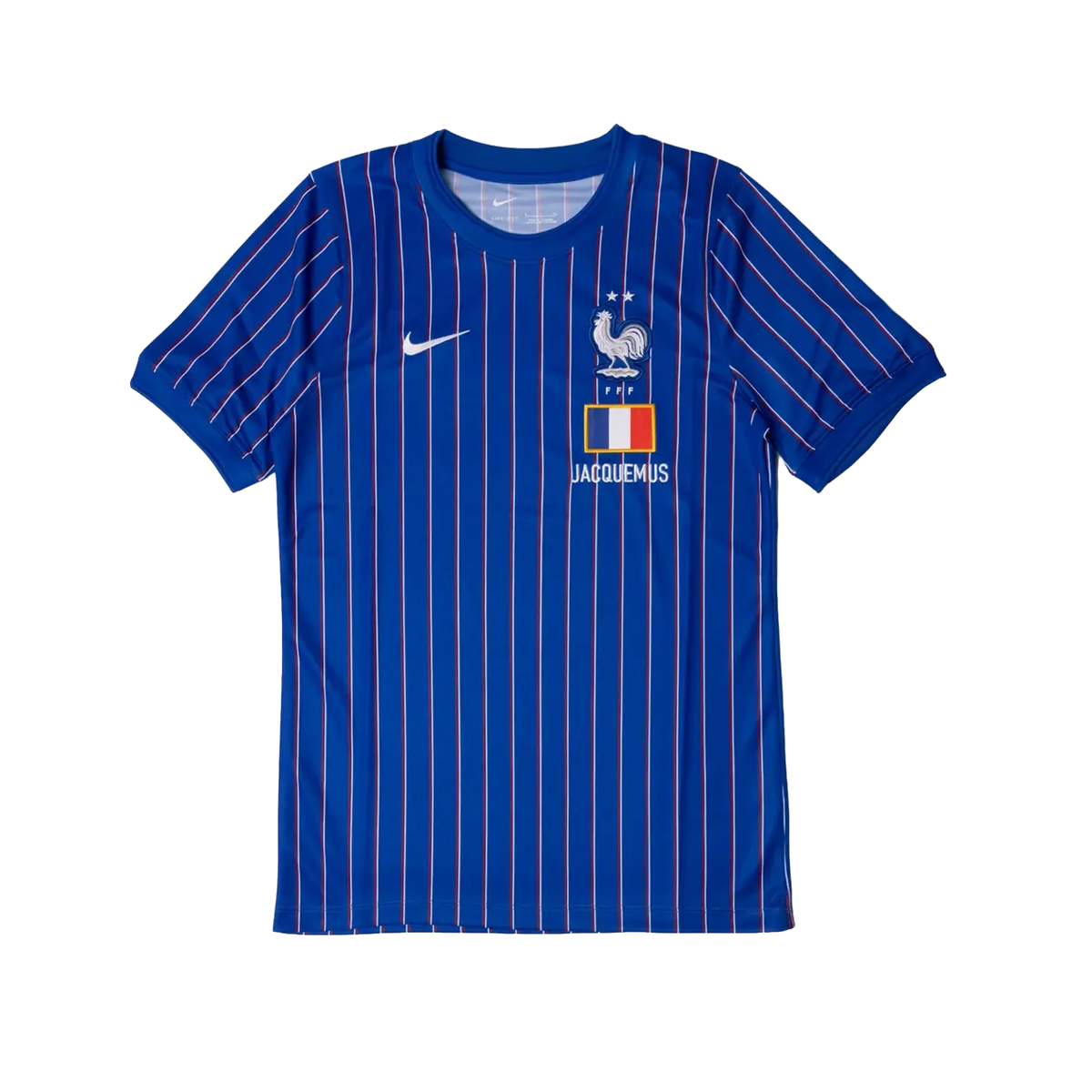 Nike x Jacquemus x France Pre Match Jersey Blue Stripe