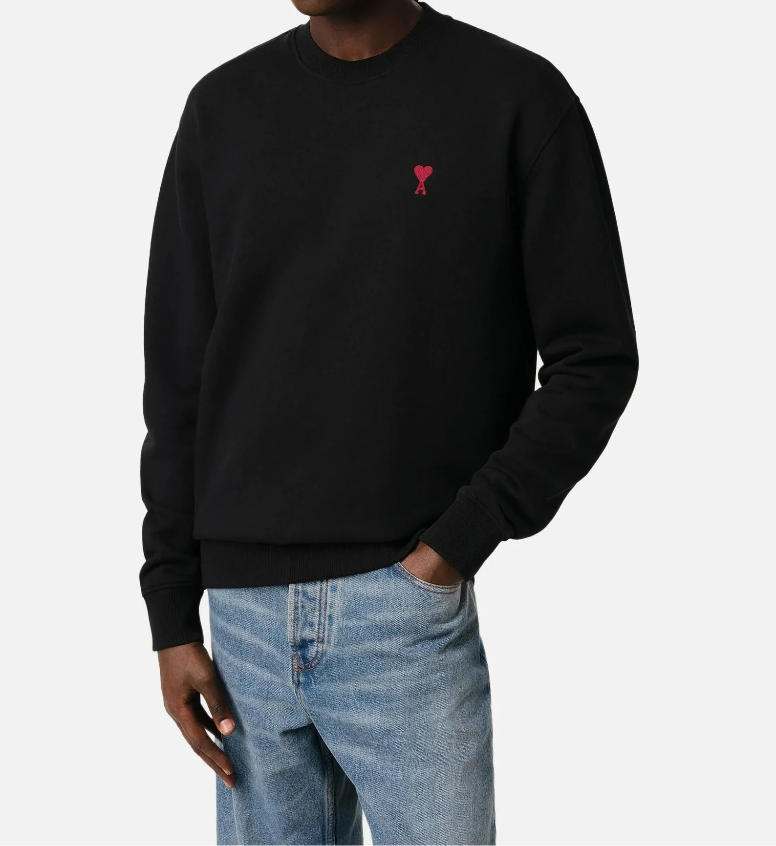 Sweatshirt Ami De Coeur – Ami Paris – Noir Rouge