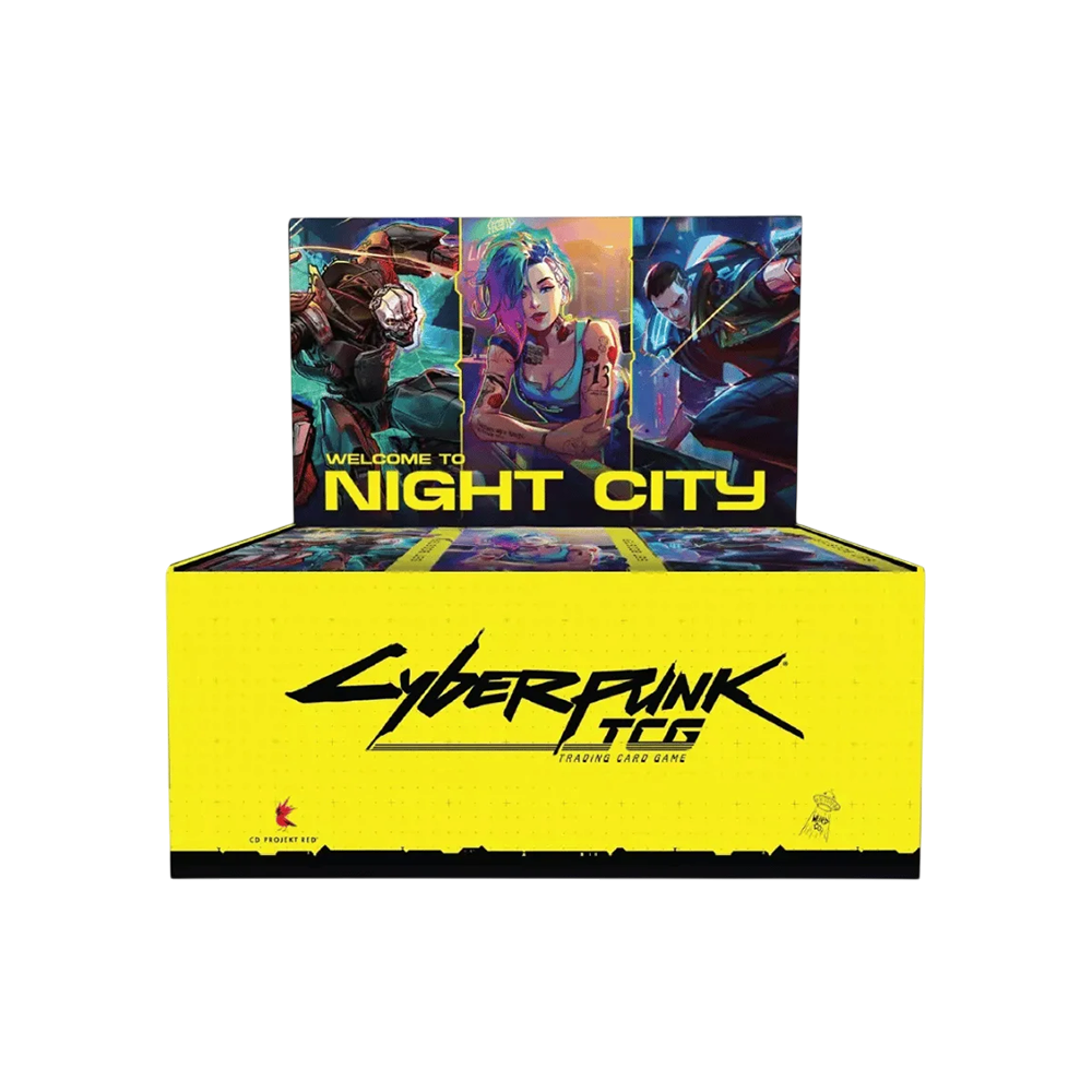 Display We Have It Cyberpunk TCG Welcome to Night City contenant 24 boosters de cartes à collectionner en français
