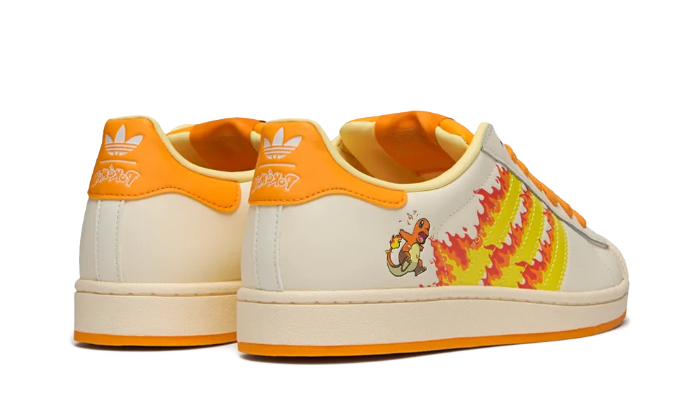 adidas Superstar Pokémon Charmander Cream White/Shock Yellow/Orange