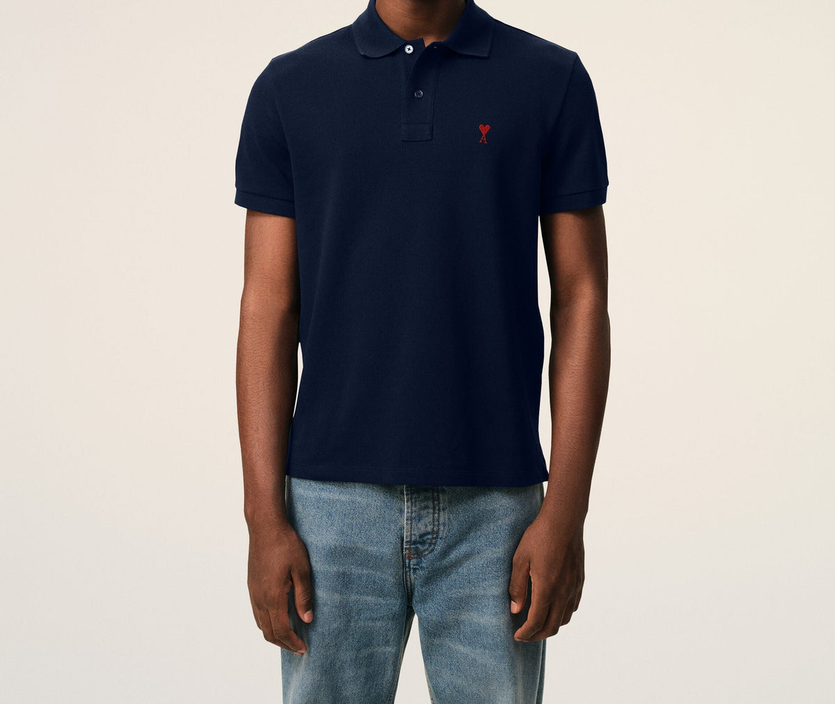 Polo Ami de Cœur Bleu Marine - Ami Paris