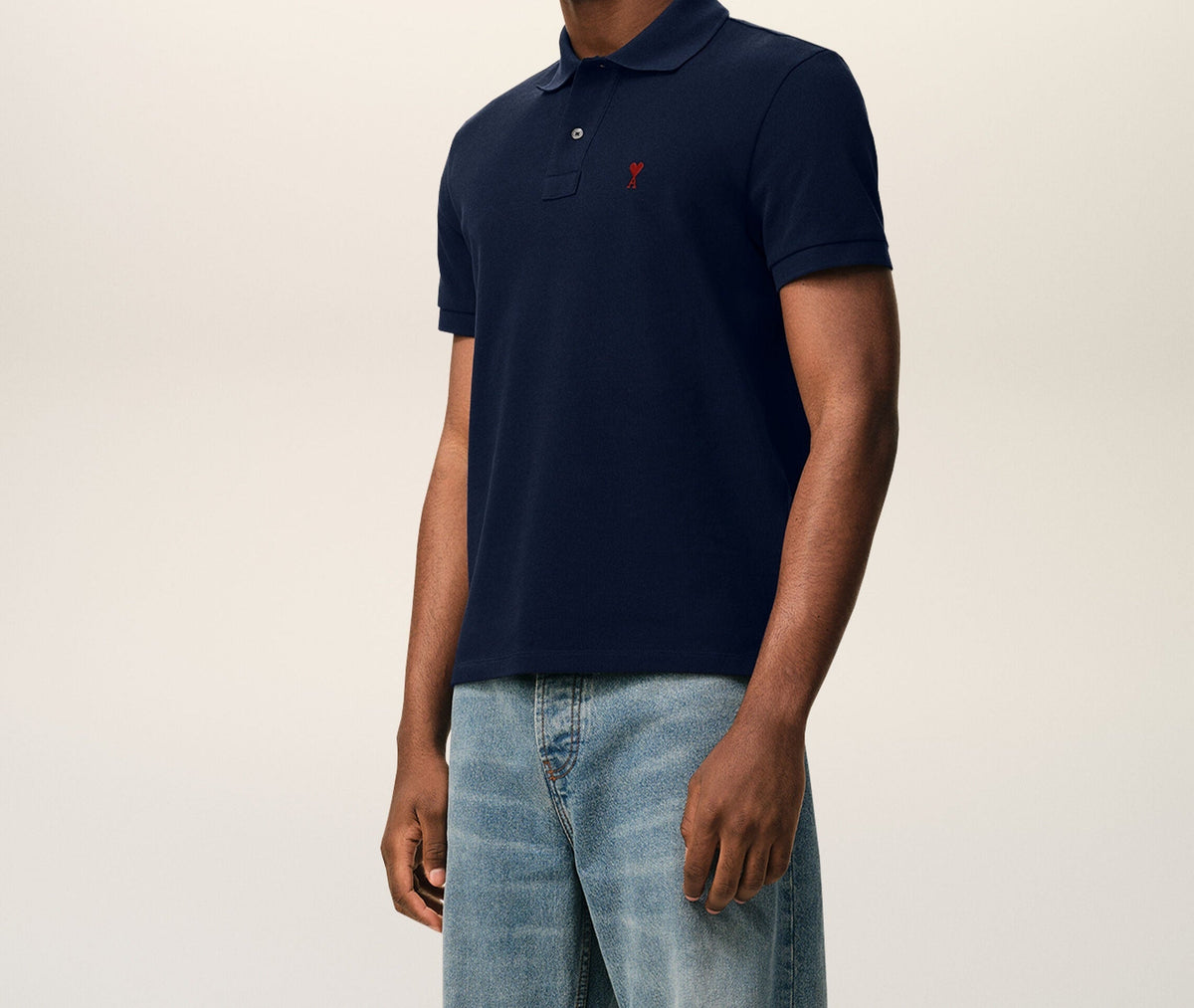 Polo Ami de Cœur Bleu Marine - Ami Paris