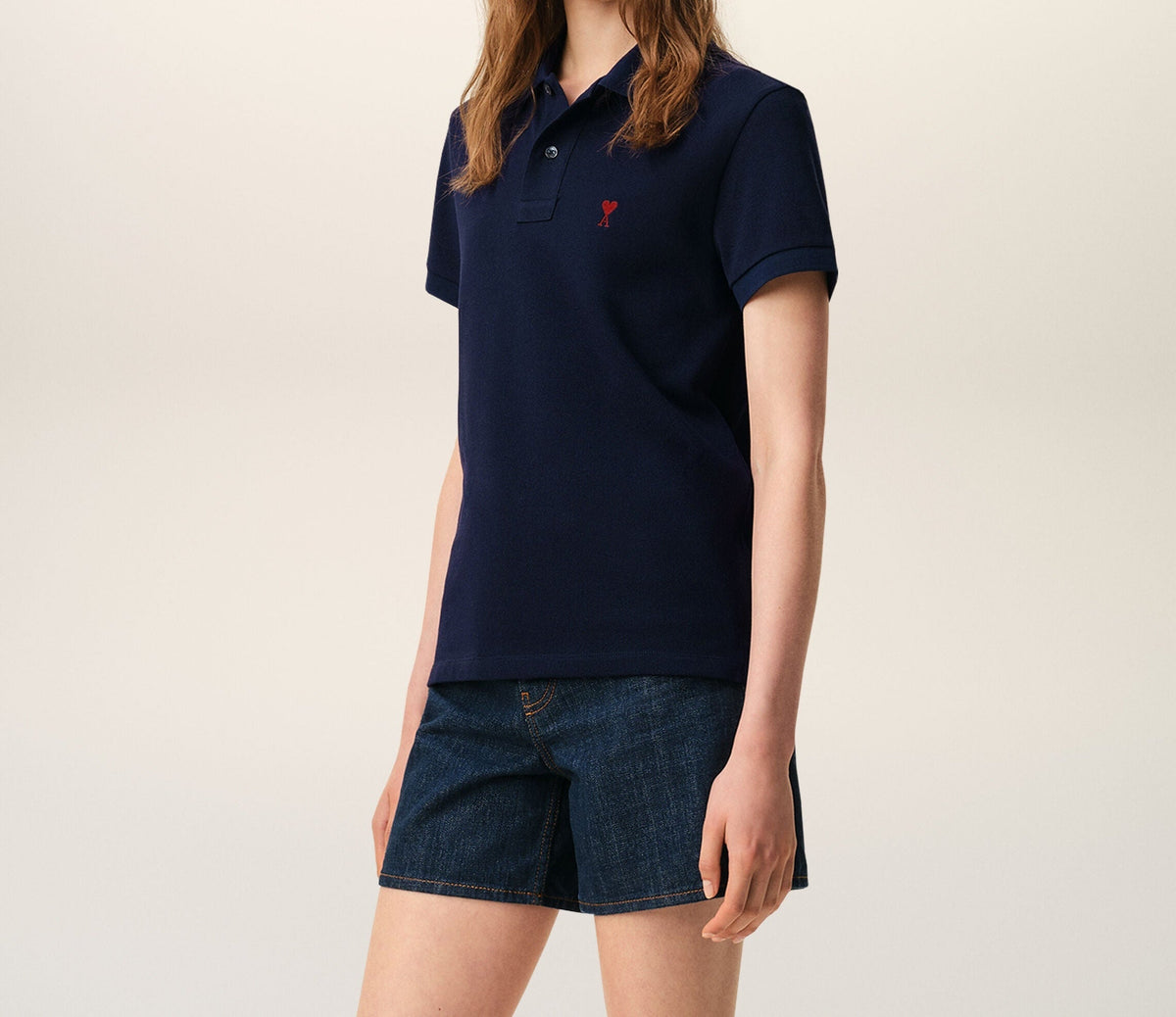 Polo Ami de Cœur Bleu Marine - Ami Paris