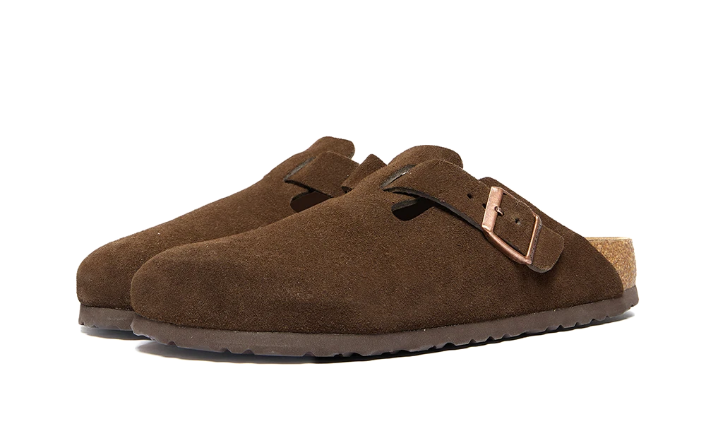 Birkenstock Boston Soft Footbed Suede Mocha