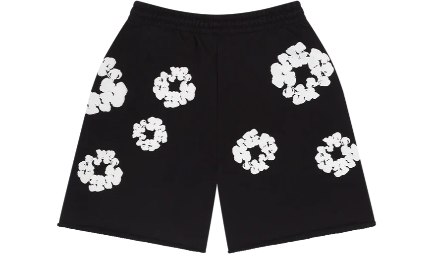 Denim Tears The Cotton Wreath Shorts Black