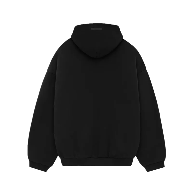 Fear of God Essentials Hoodie Fleece Black Orange