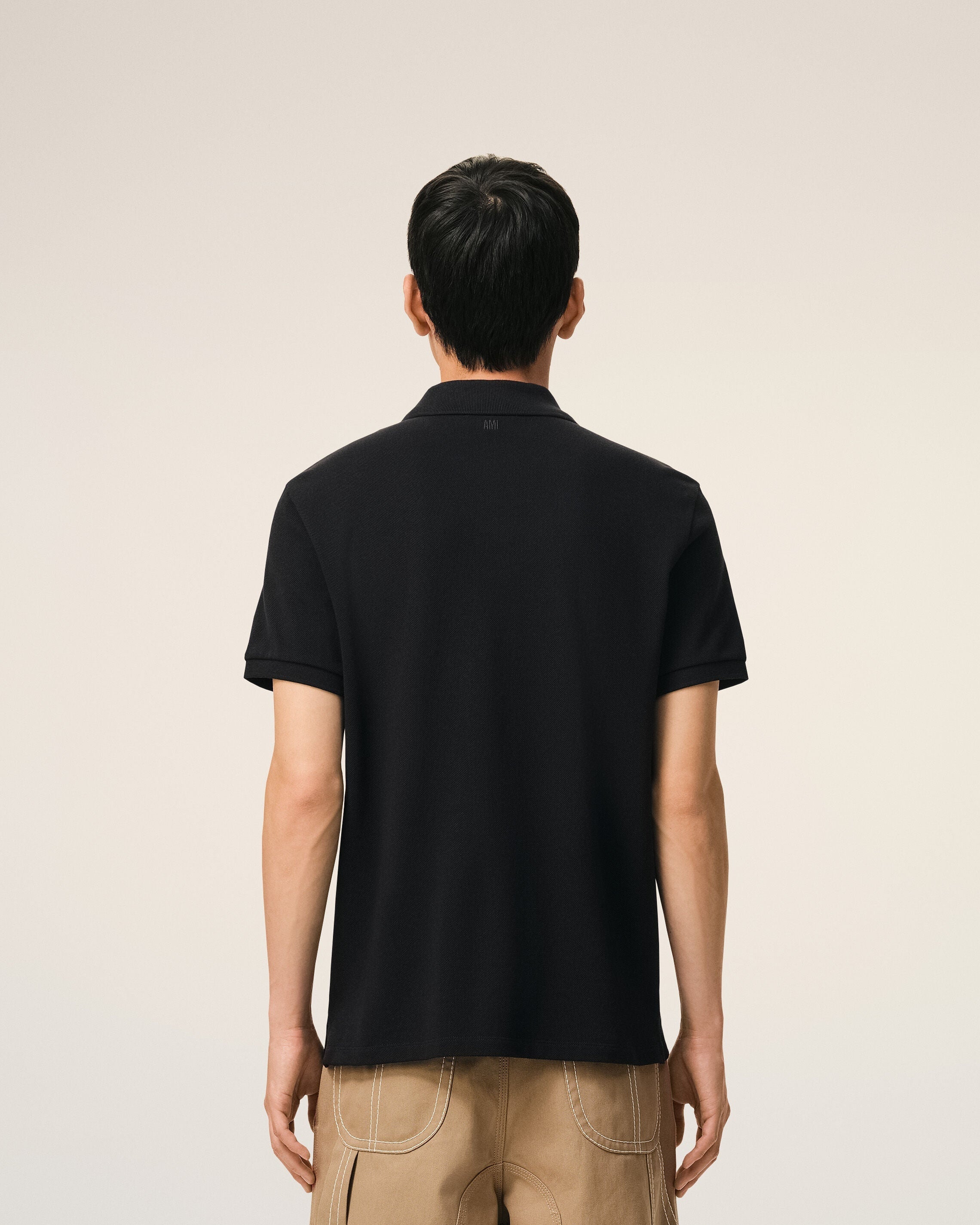 Polo Manches Courtes Ami de Cœur Noir - Ami Paris