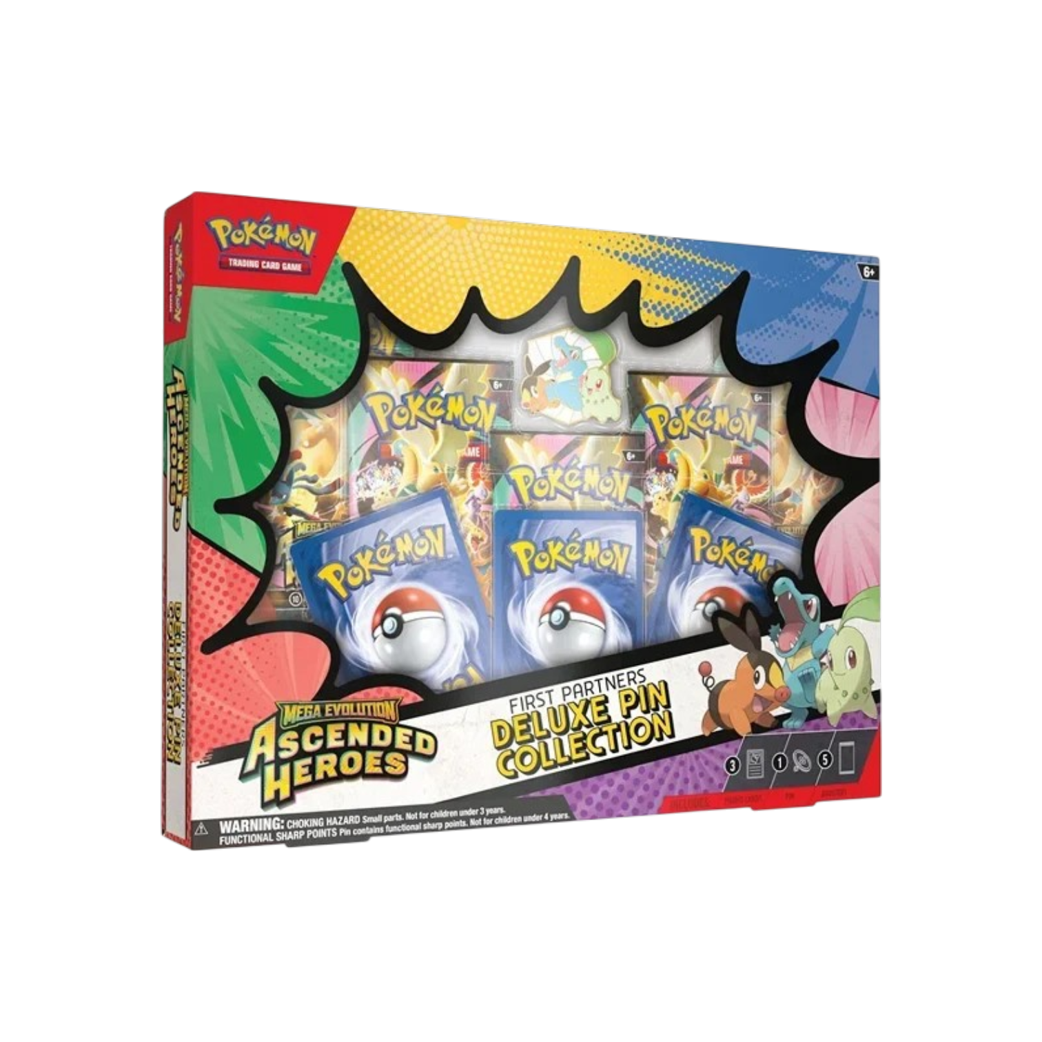 Pokémon Héros Transcendants : First Partners Deluxe Pin Collection - FR
