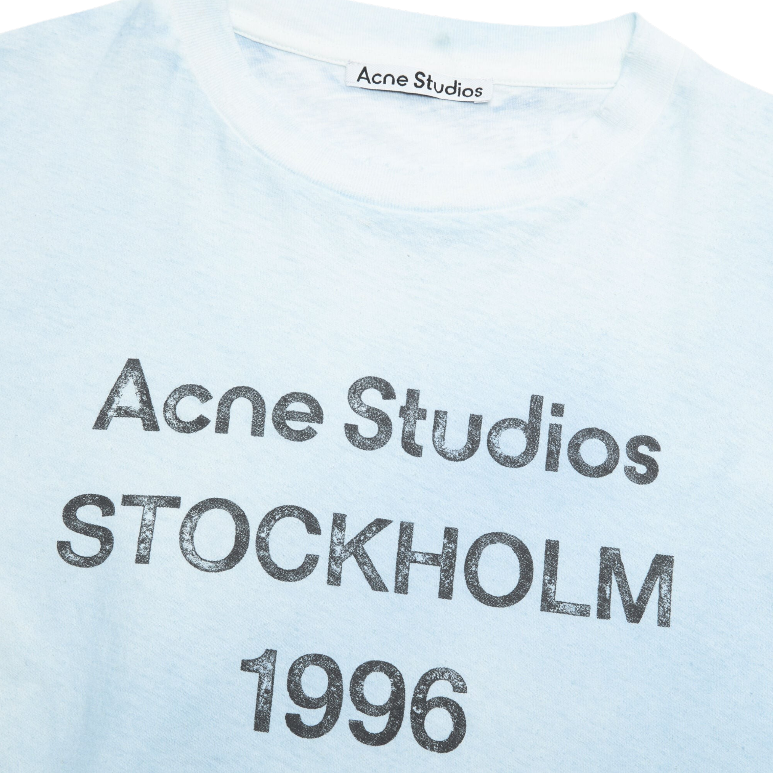 T-Shirt Sprayed Logo – Acne Studios – Bleu