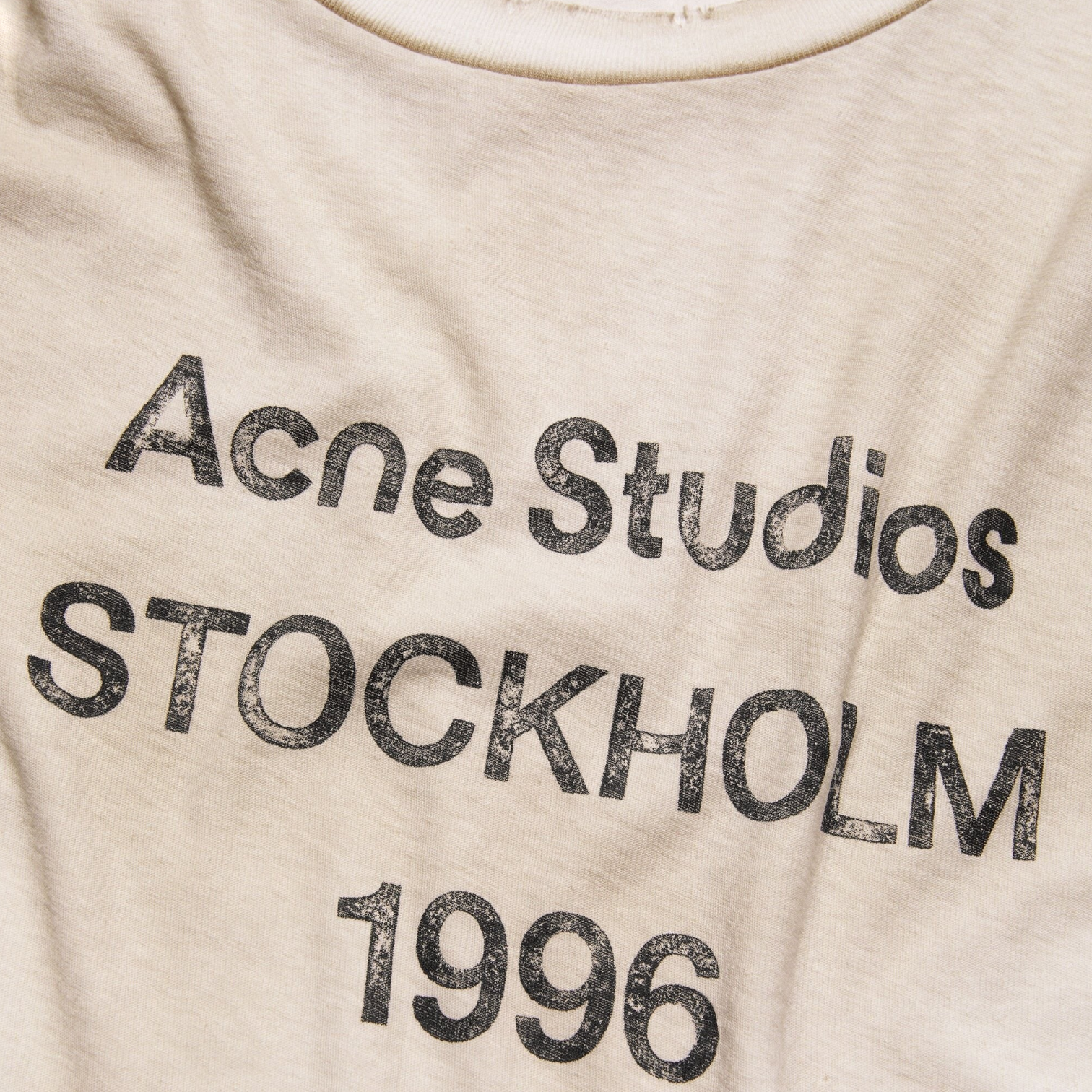 T-Shirt Sprayed Logo – Acne Studios – Blanc