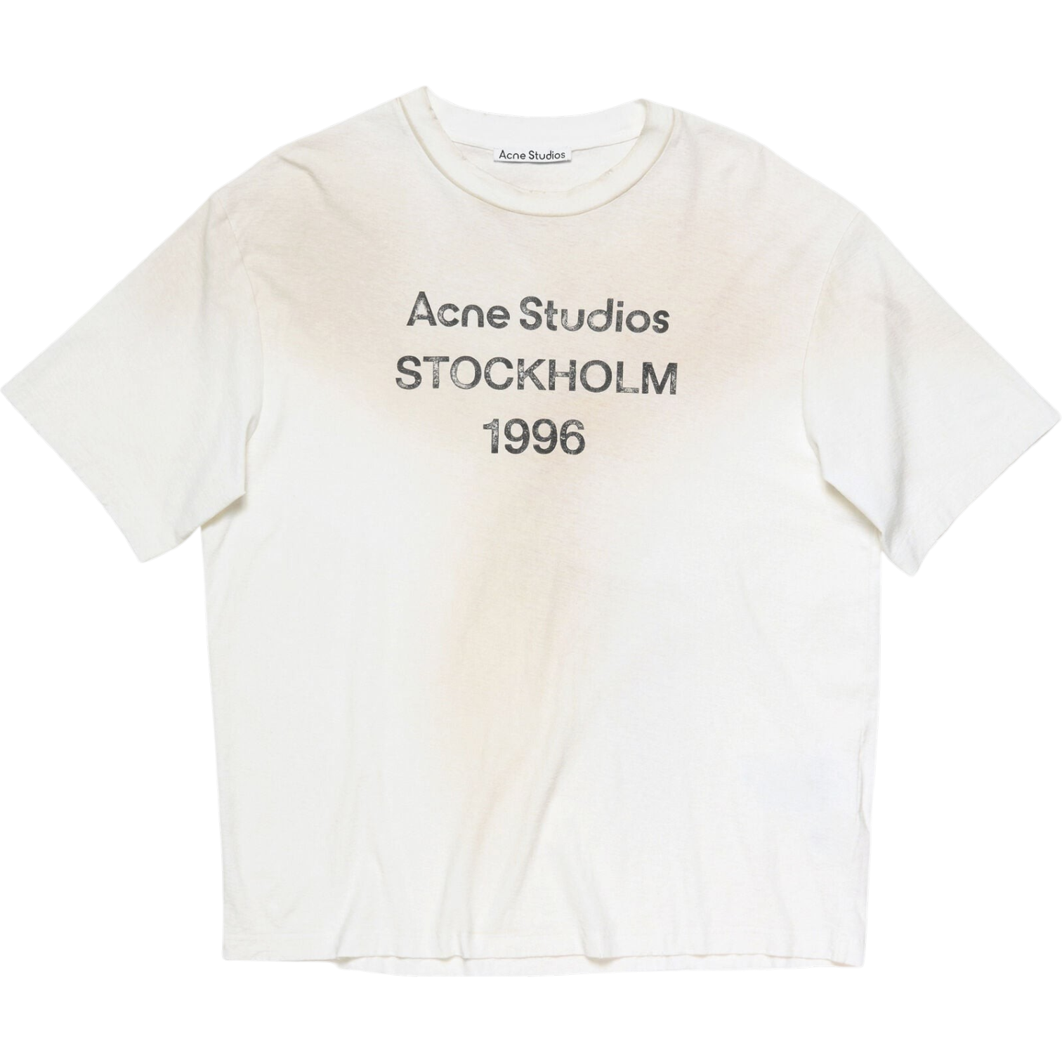 T-Shirt Sprayed Logo – Acne Studios – Blanc