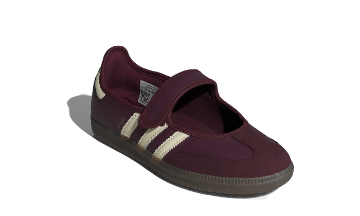 Samba Jane Maroon Cream White