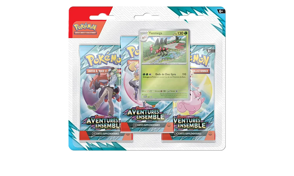 Pokémon Tripack Aléatoire EV09 Aventures Ensemble - FR