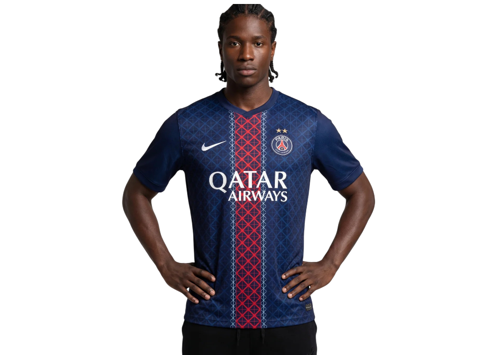 Nike PSG 2025/26 Home Stadium Jersey (Champions of Europe 2026 Print) Navy