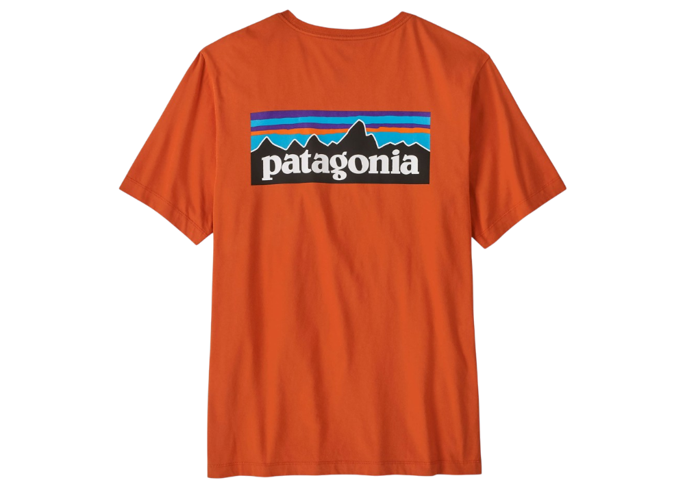Patagonia Men's P-6 Logo T-Shirt Orange