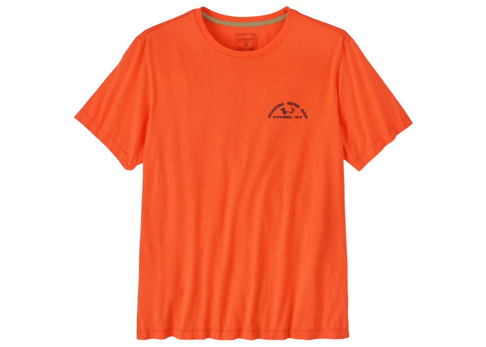 T-shirt Patagonia Men's Repair Shop Orange