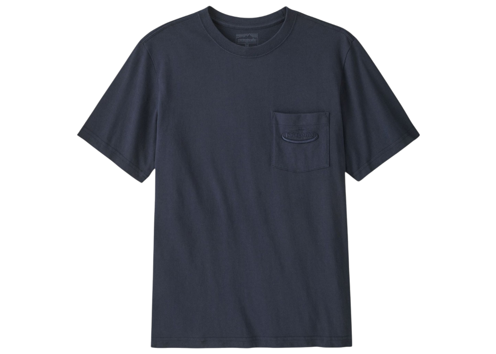 T-shirt Patagonia Men’s Midweight ’95 Oval Logo Pocket Tee Coupe Regular Dark Blue