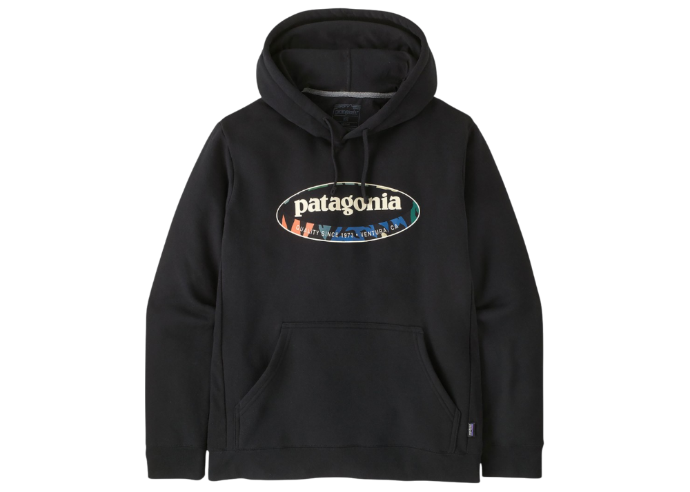 Sweat Patagonia ’95 Oval Logo Uprisal Hoody Coupe Regular Noir