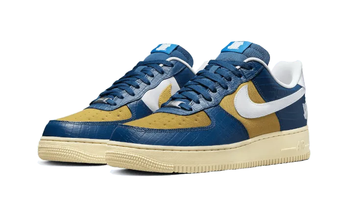 Air Force 1 Low SP Undefeated 5 On It Blue Yellow Croc