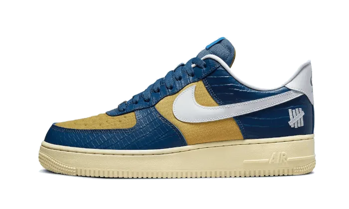 Air Force 1 Low SP Undefeated 5 On It Blue Yellow Croc