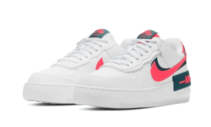 Air Force 1 Shadow White Dark Teal Solar Red