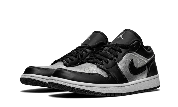 Air Jordan 1 Low SE Black Metallic Silver