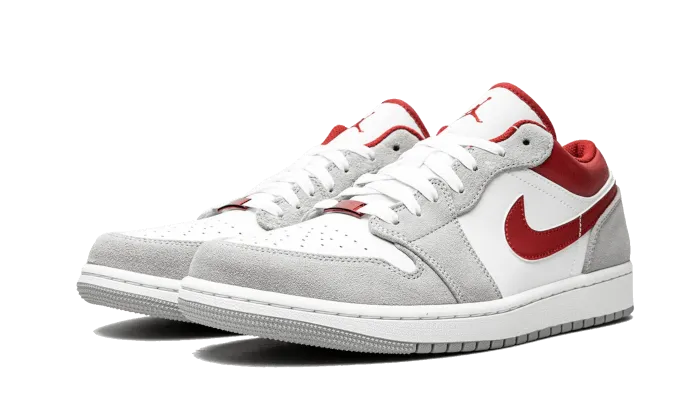Air Jordan 1 Low SE Light Smoke Gray Gym Red
