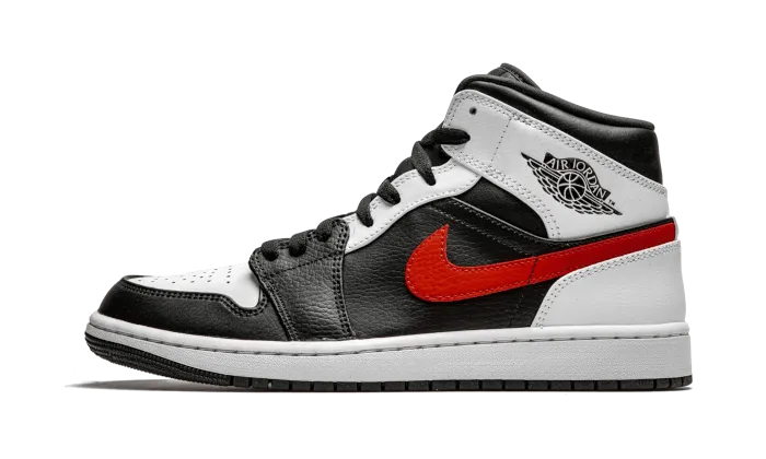 Nike air jordan 1 mid black and red shop