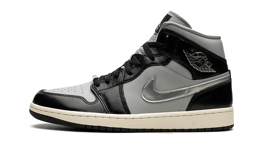 Air Jordan 1 Mid Black Chrome - FB9892-002