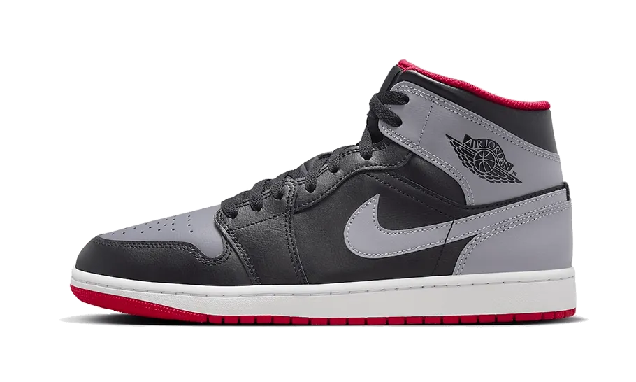 Air Jordan 1 Mid Cement Grey Red