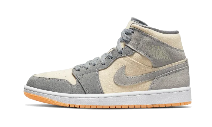 Air Jordan 1 Mid Coconut Milk Particle Gray