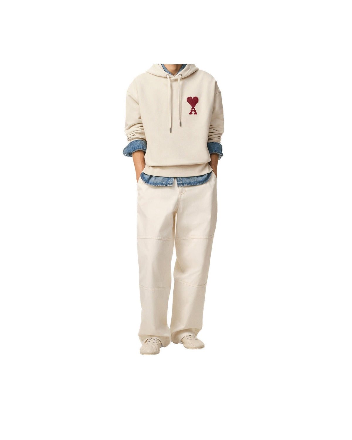 Hoodie Ami De Coeur Blanc – Ami Paris