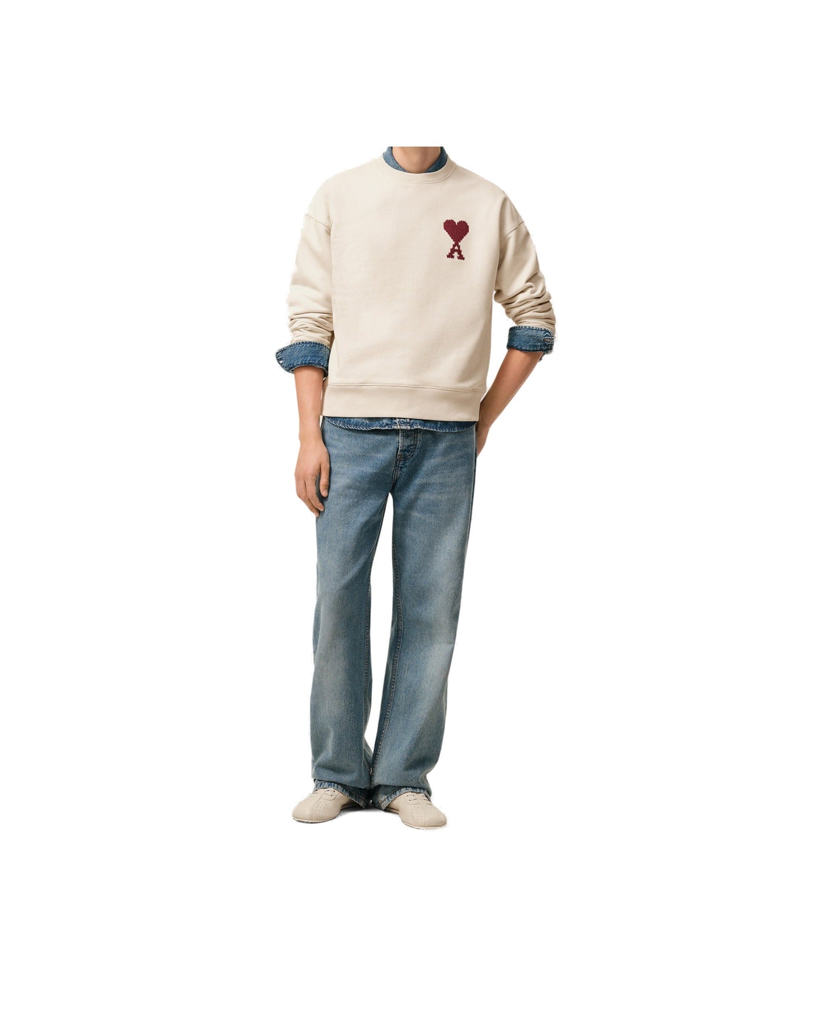 Sweatshirt Ami De Coeur Blanc – Ami Paris