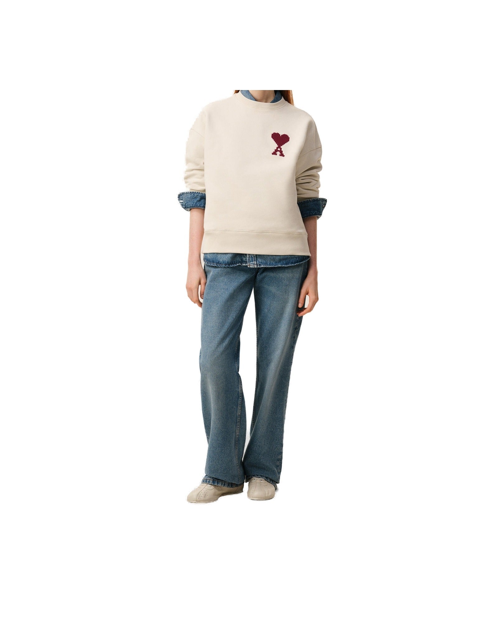 Sweatshirt Ami De Coeur Blanc – Ami Paris