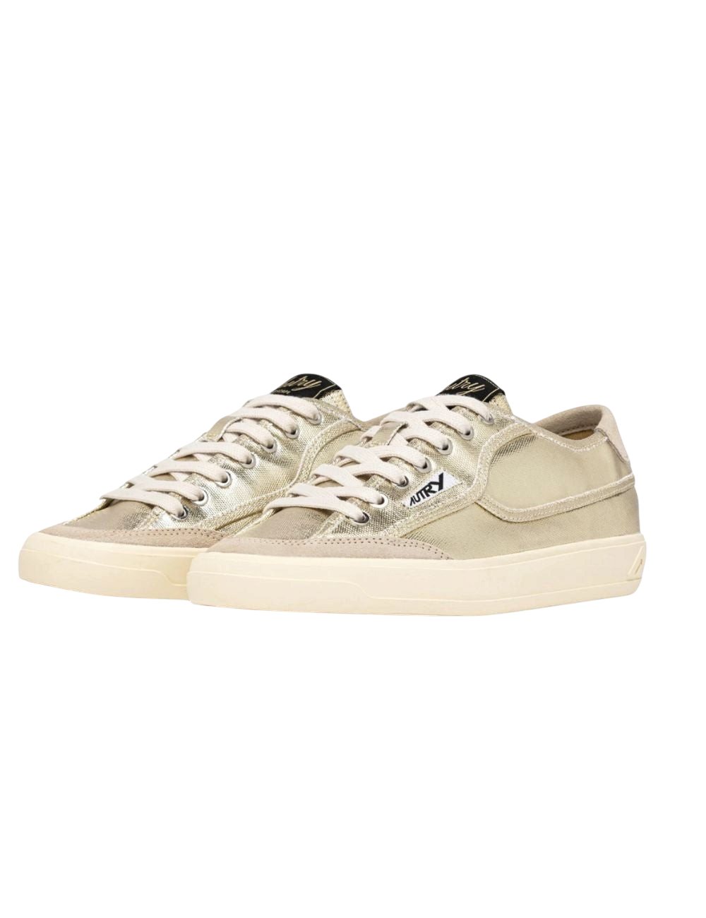 Baskets Autry Windscape CU08 Blanc et Argent en cuir pour femme