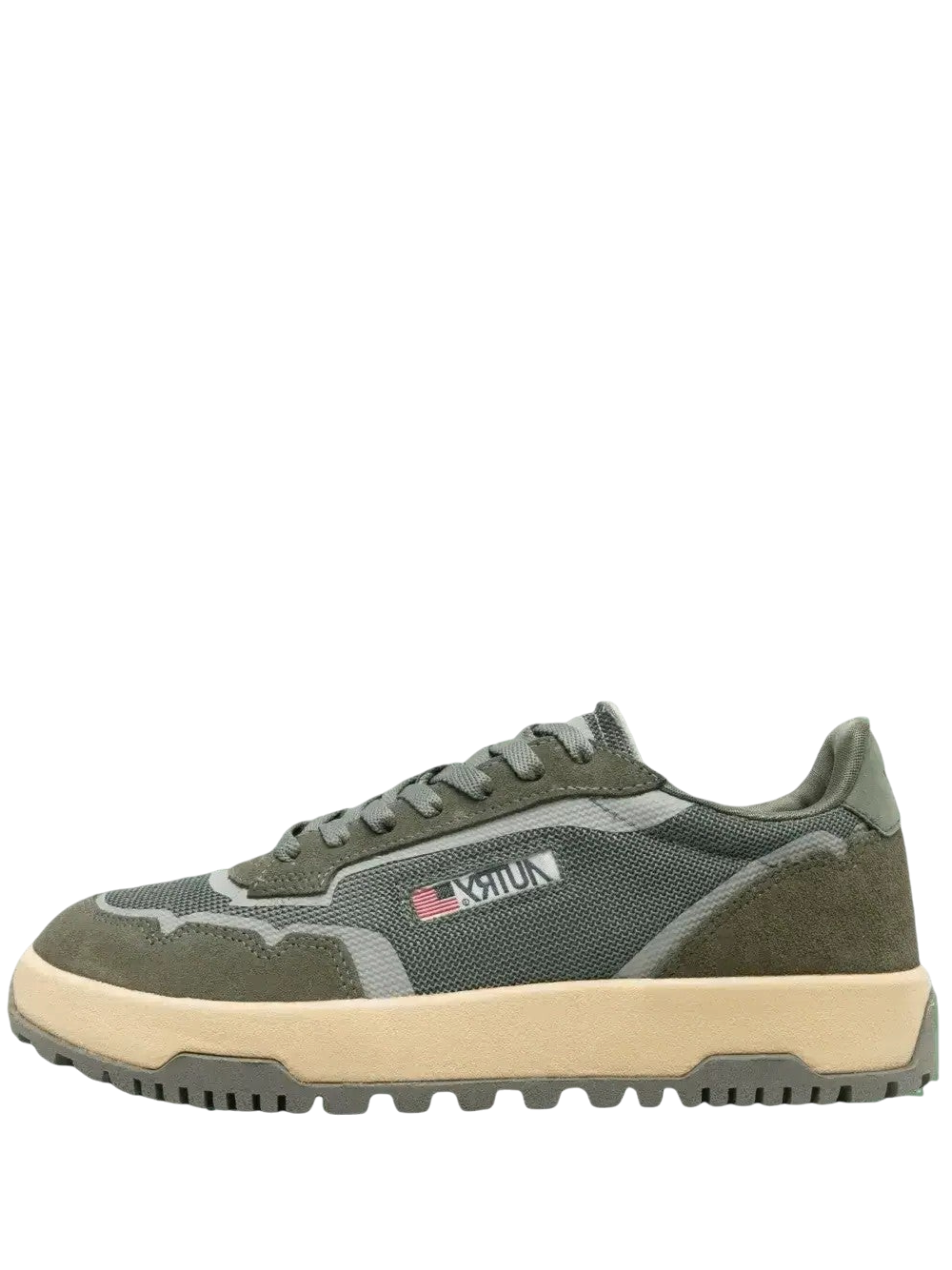 BASKETS AUTRY WILDPACE LOW EN DRAGON MESH ET DAIM SCHIO ET MILITARY