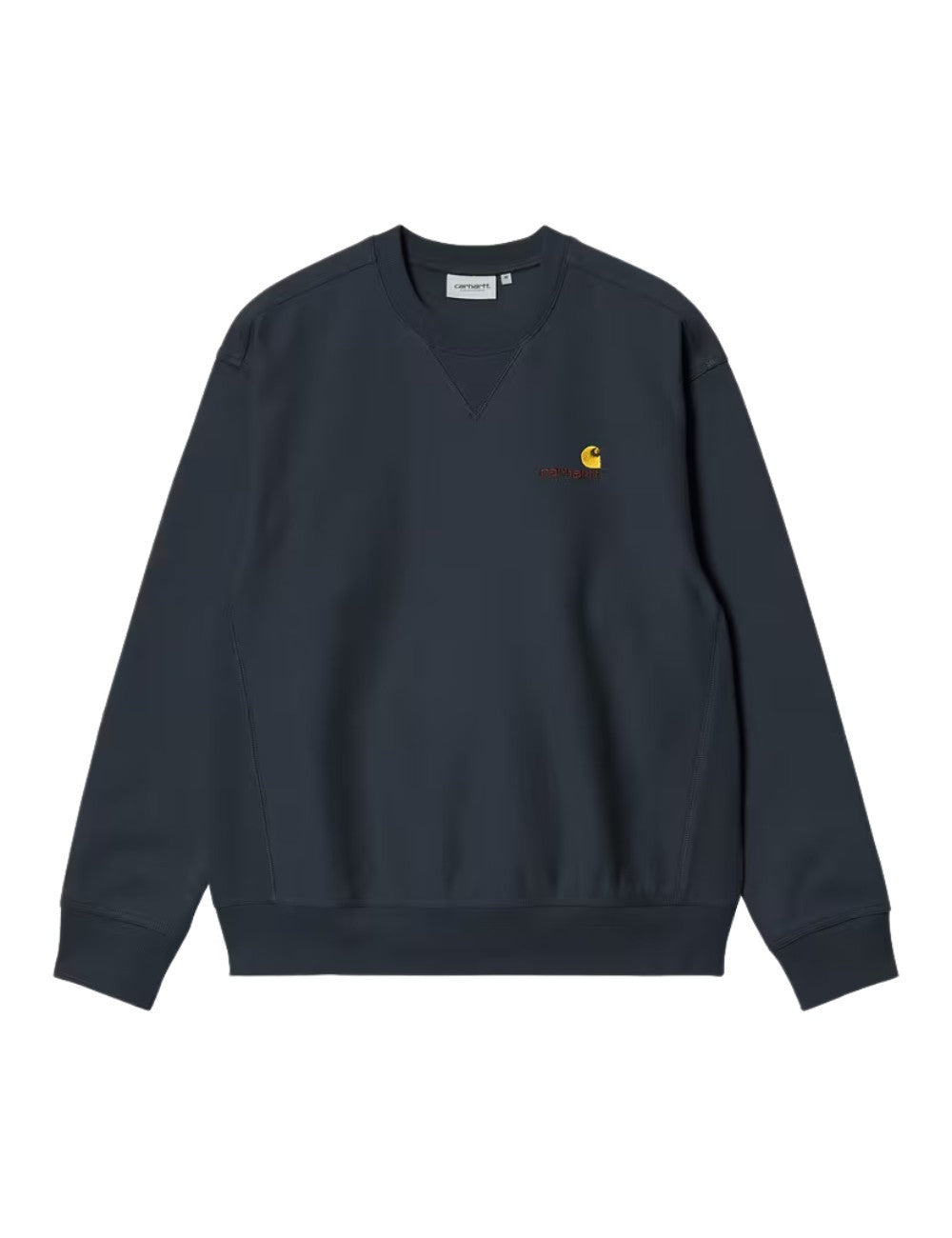 Sweatshirt Carhartt WIP American Script Sweatshirt Bleu Marine (Navy) pour homme