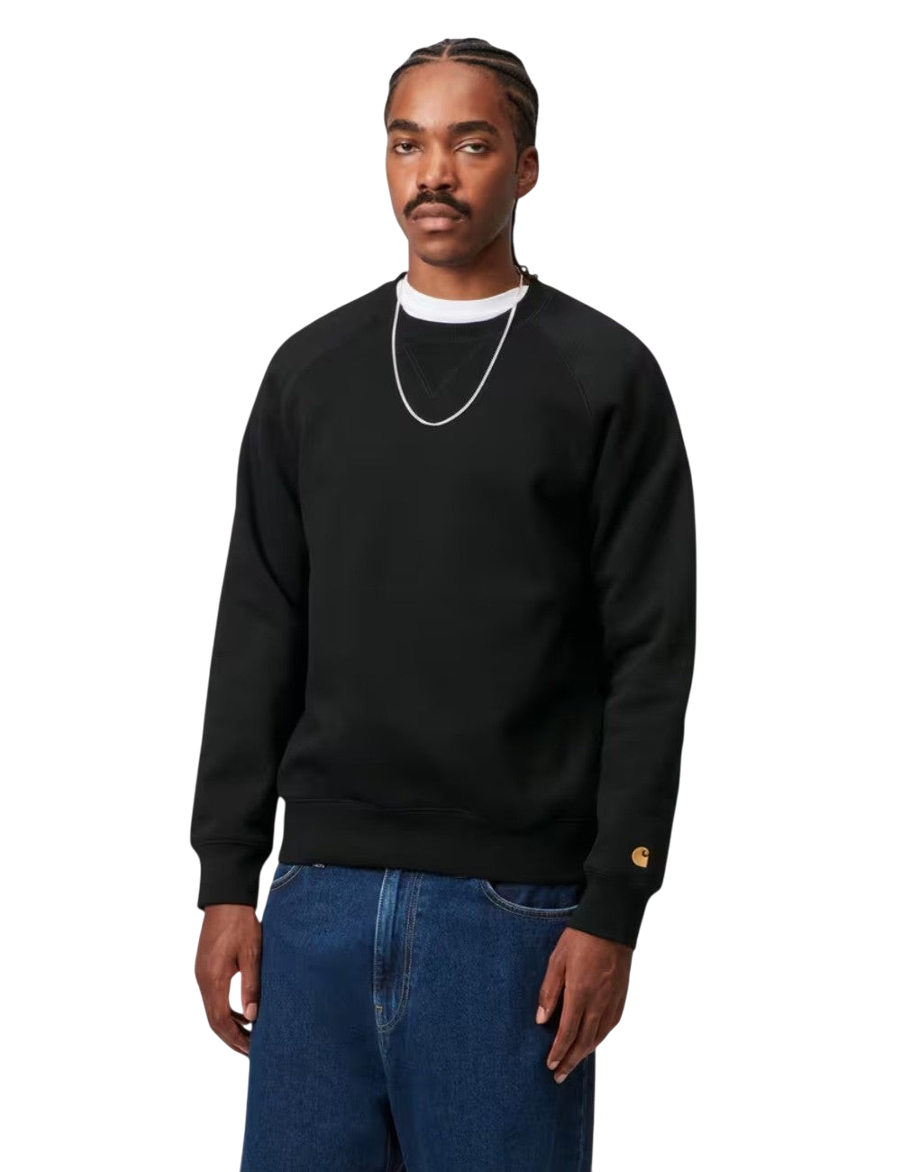 Sweatshirt Carhartt WIP Chase Sweatshirt Noir (Black) pour homme