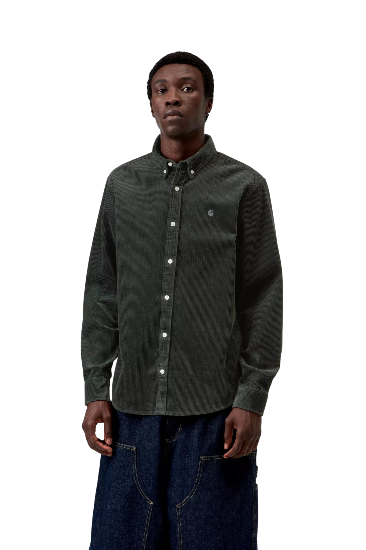 CARHARTT CHEMISE MADISON CORD SHIRT RAVEN