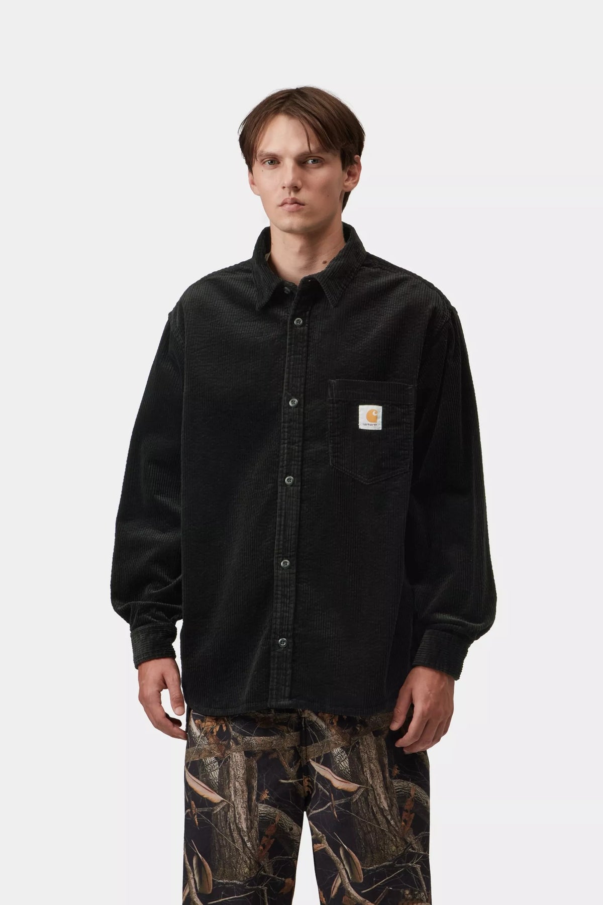 CARHARTT CHEMISE VELOUR LOYD SHIRT BLACK