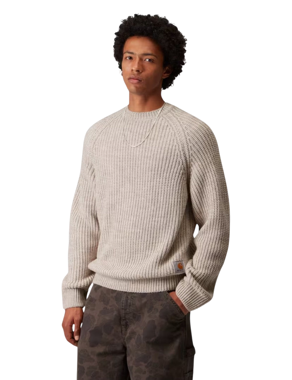 Pull en maille Carhartt WIP Firth Sweater Beige (Travertine) pour homme