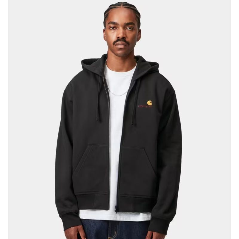 Carhartt Hooded American Script Jacket Noir (Black)