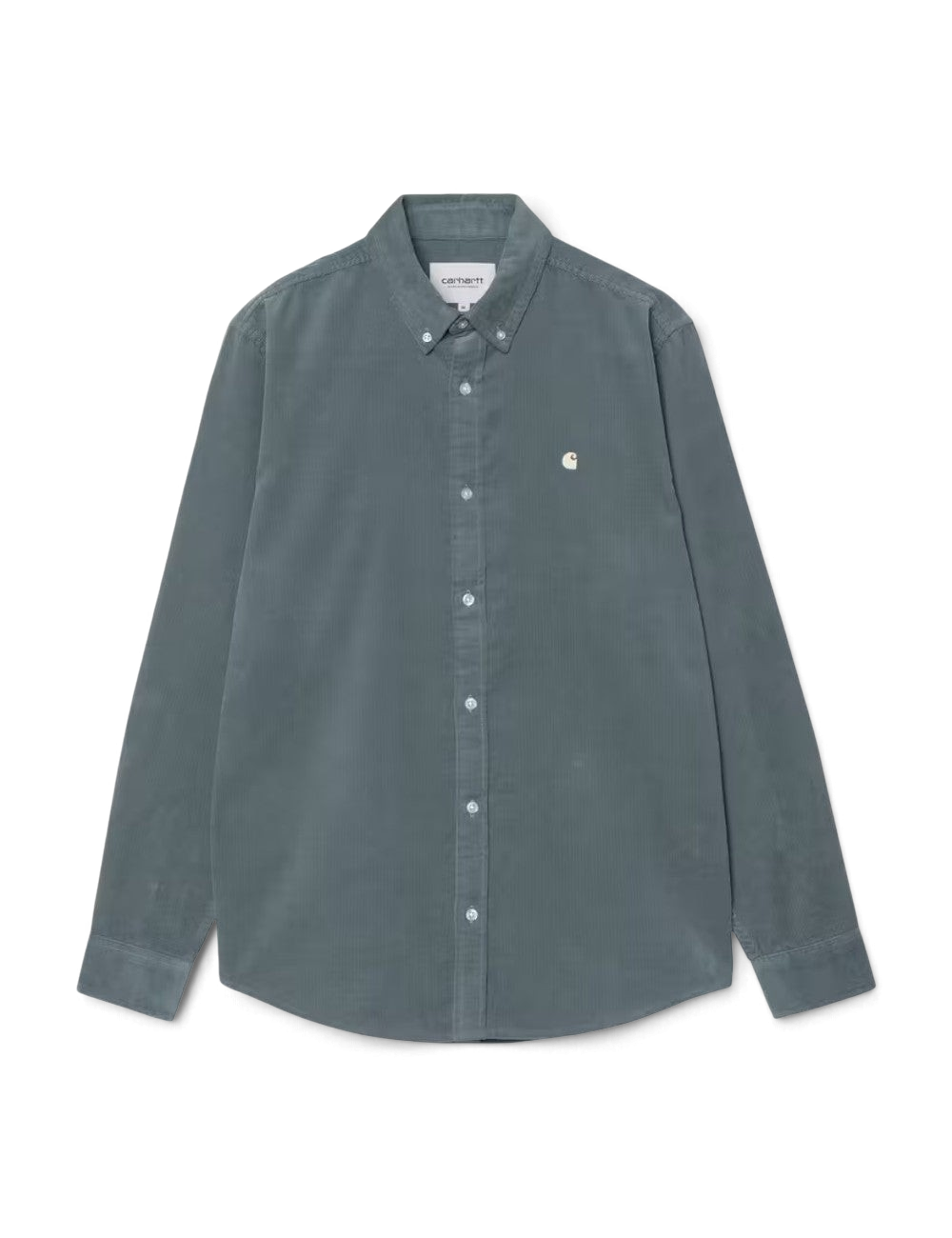 Chemise en velours Carhartt WIP Madison Fine Cord Shirt Bleu (Tide) 100% coton pour homme