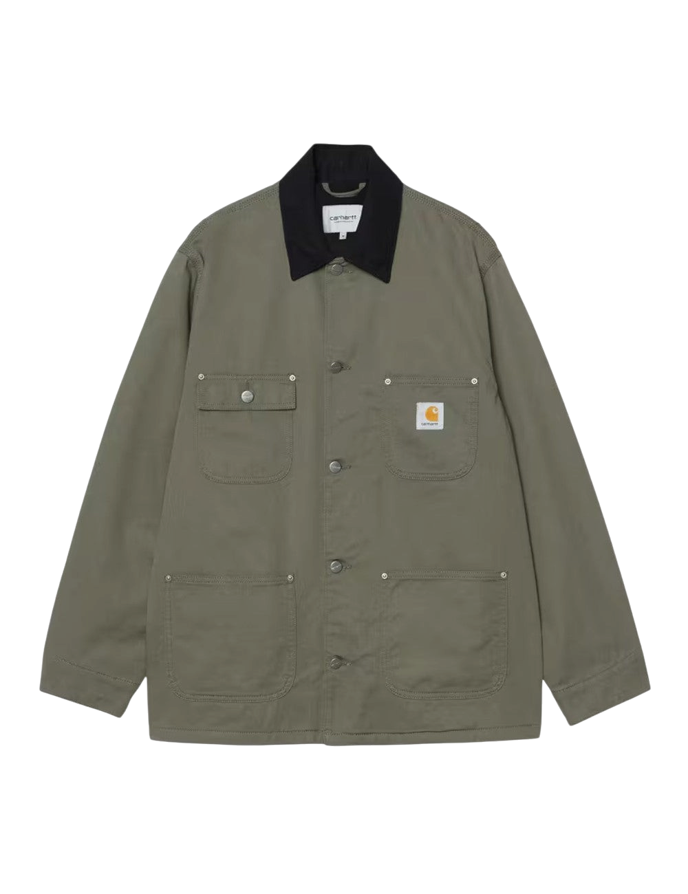 Veste Carhartt WIP OG Chore Coat Vert en toile de coton robuste pour homme