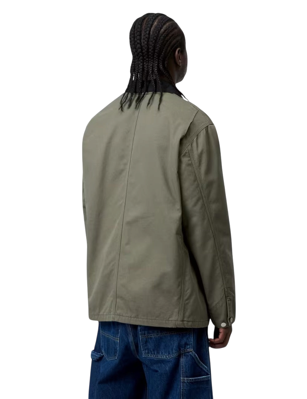 Veste Carhartt WIP OG Chore Coat Vert en toile de coton robuste pour homme