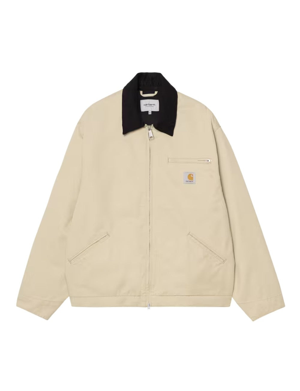 Veste Carhartt WIP OG Detroit Jacket Beige en toile de coton robuste pour homme