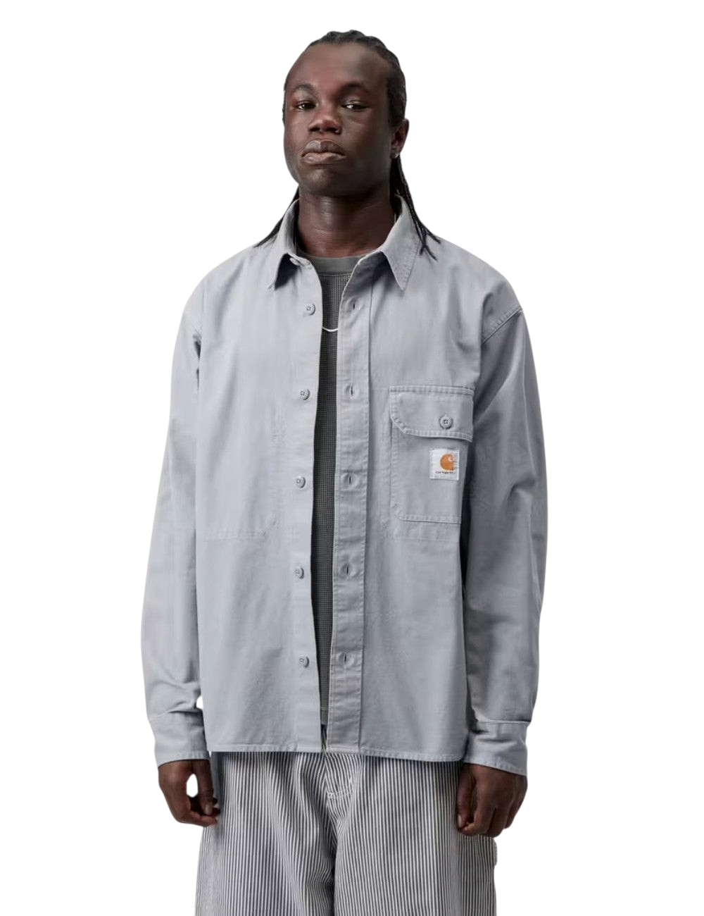 Surchemise Carhartt WIP Reno Shirt Jac Bleu Ink (Ink Blue) 100% coton pour homme